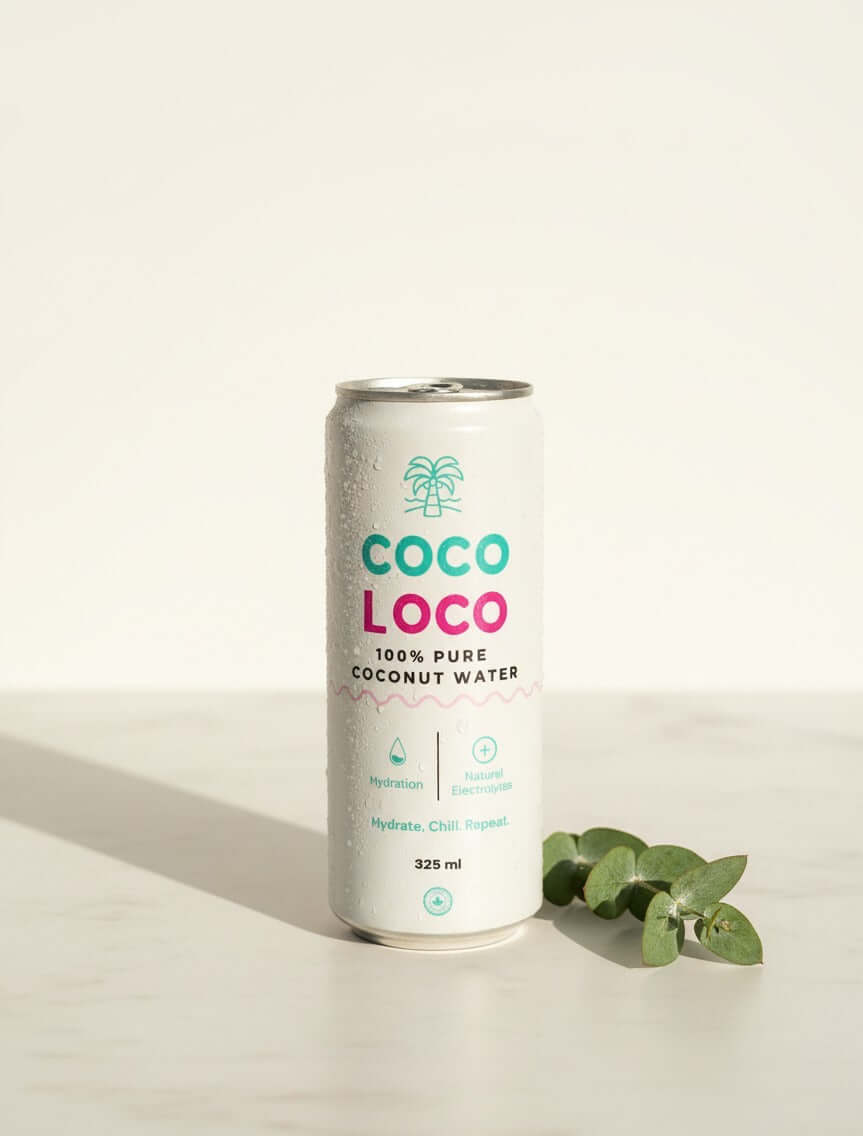 COCO LOCO 335ml aluminium can of 100% pure coconut water from young coconuts