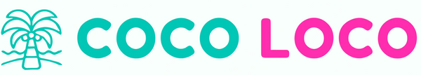 Coco Loco logo with palm tree icon on a white background